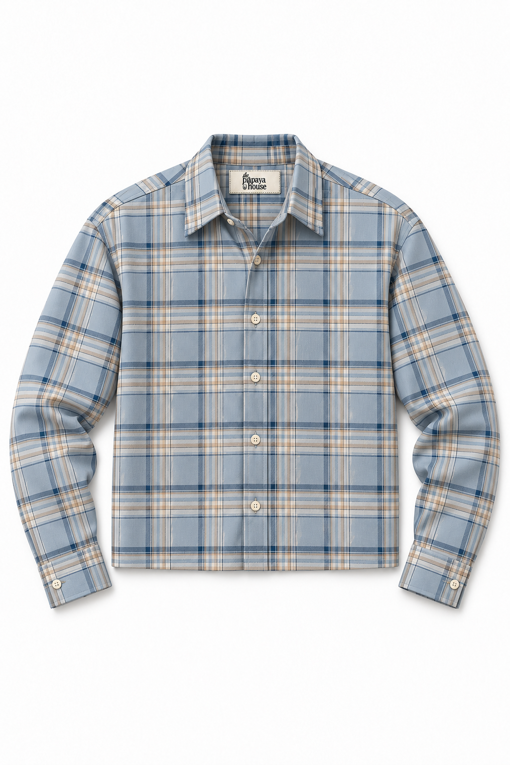 Blue Plaid Shirt