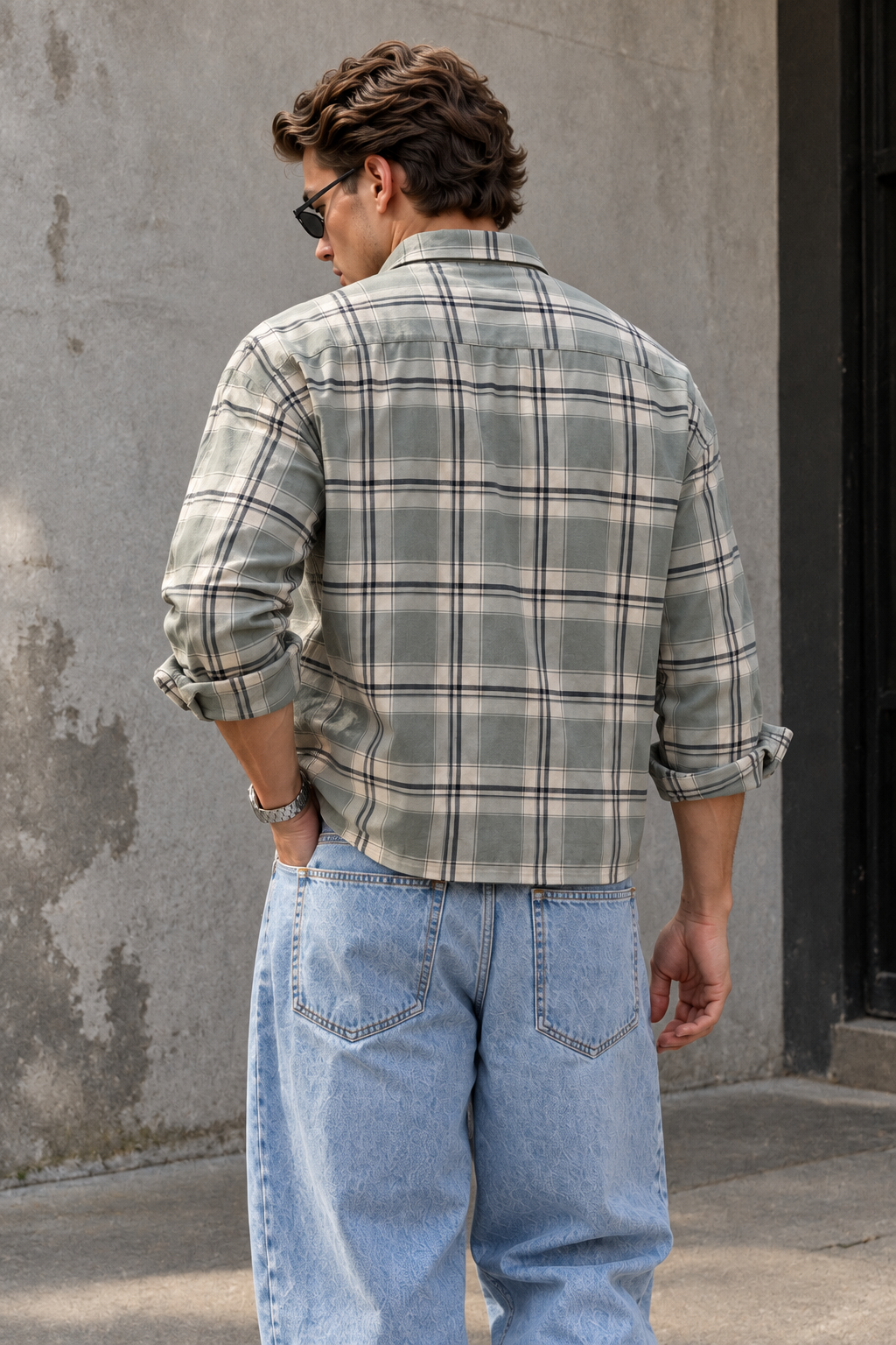 Sage Check Shirt