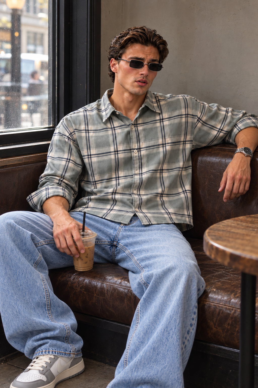 Sage Check Shirt