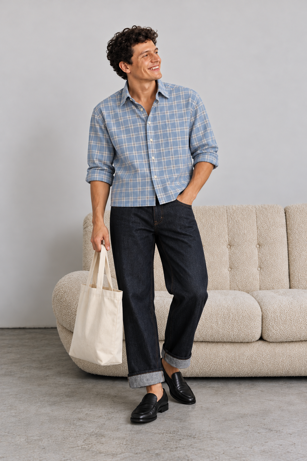 Blue Mist Check Shirt