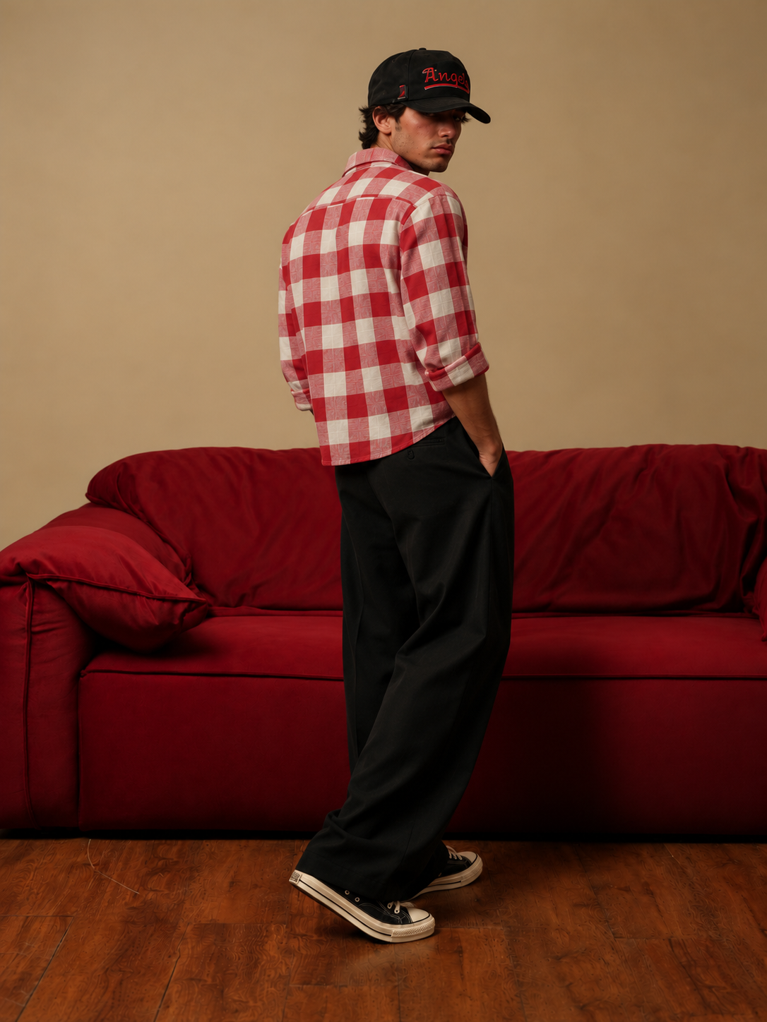 Cherry Picnic Check Shirt