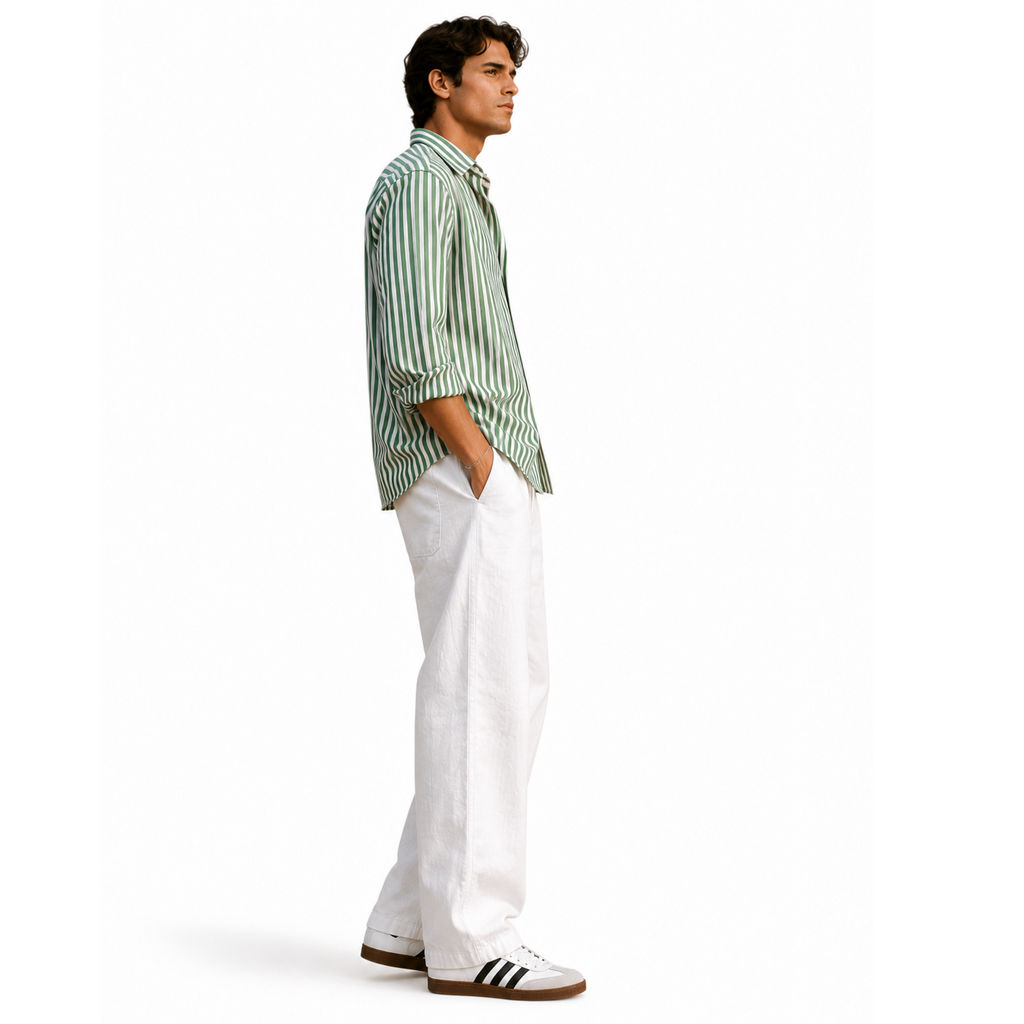 Green Stripes Shirt | Signature Stripes