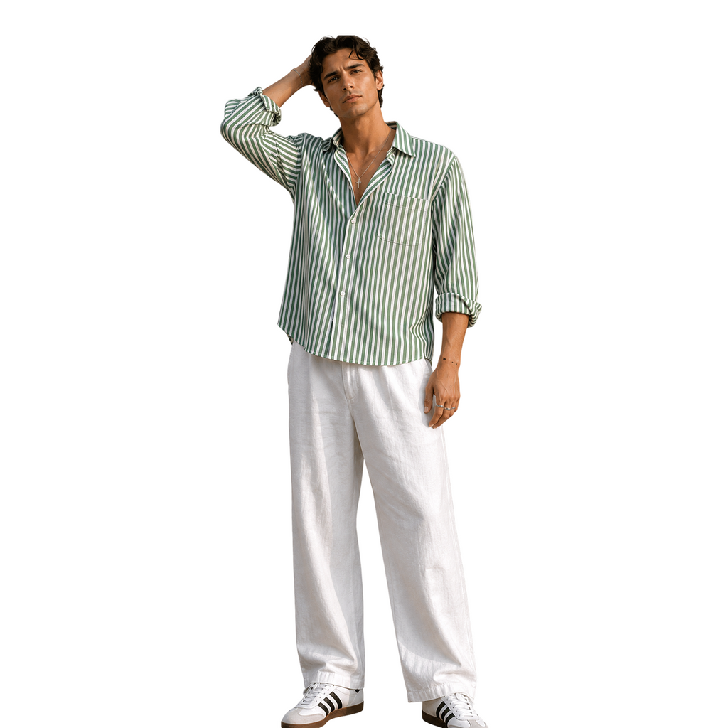 Green Stripes Shirt | Signature Stripes