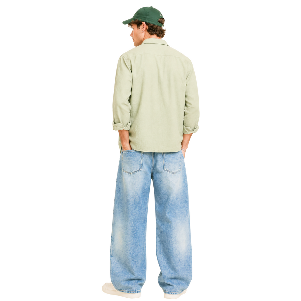 Summer Sage Green Shirt | 100% Cotton