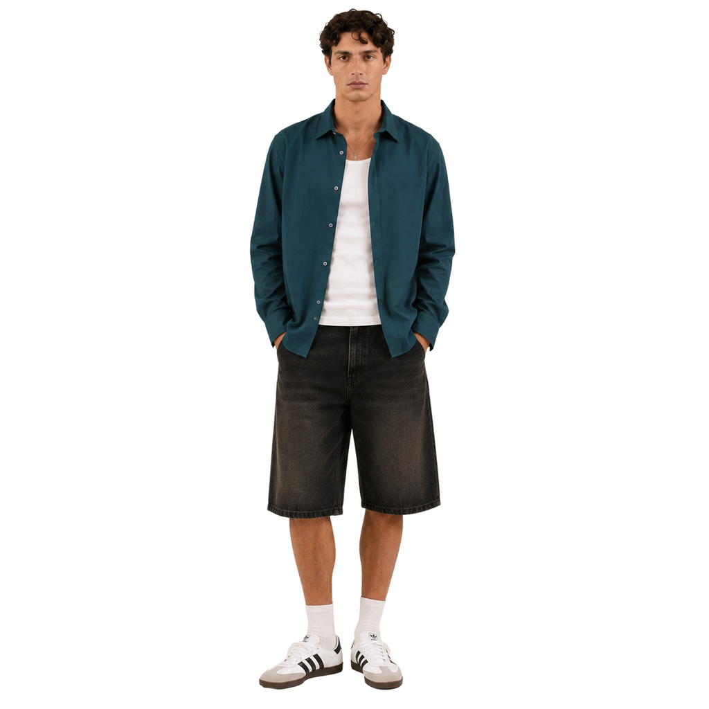 Natsu Teal Shirt | Kyoto Edition