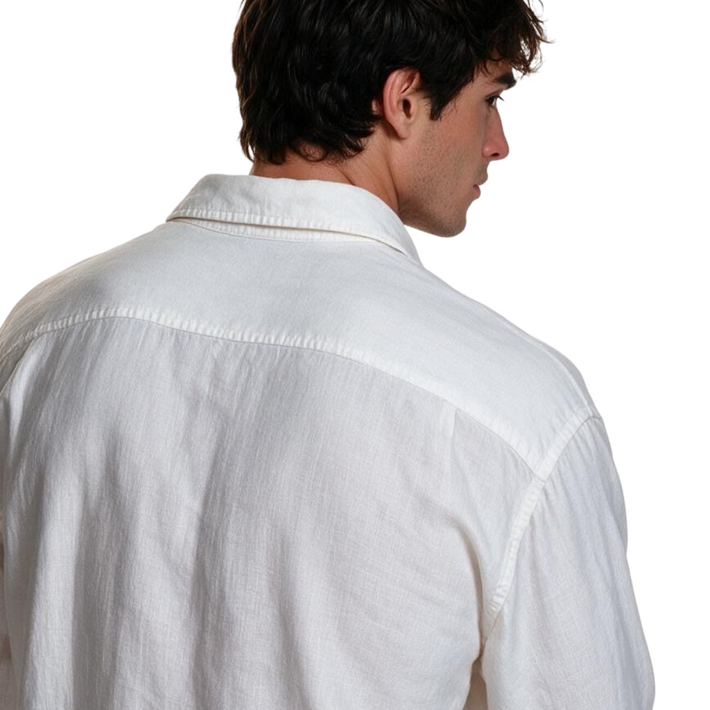 White 100% Linen Shirt