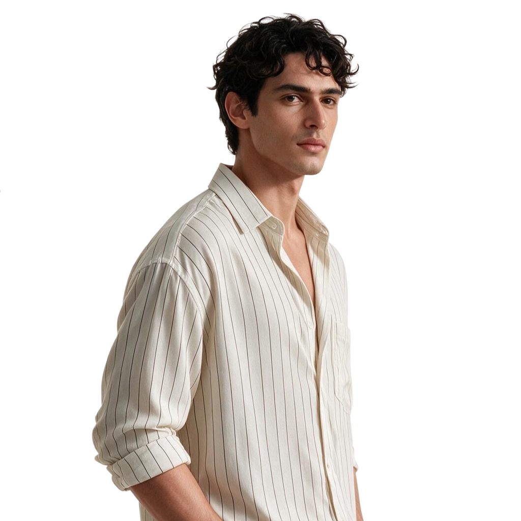 White Pinstripe Shirt