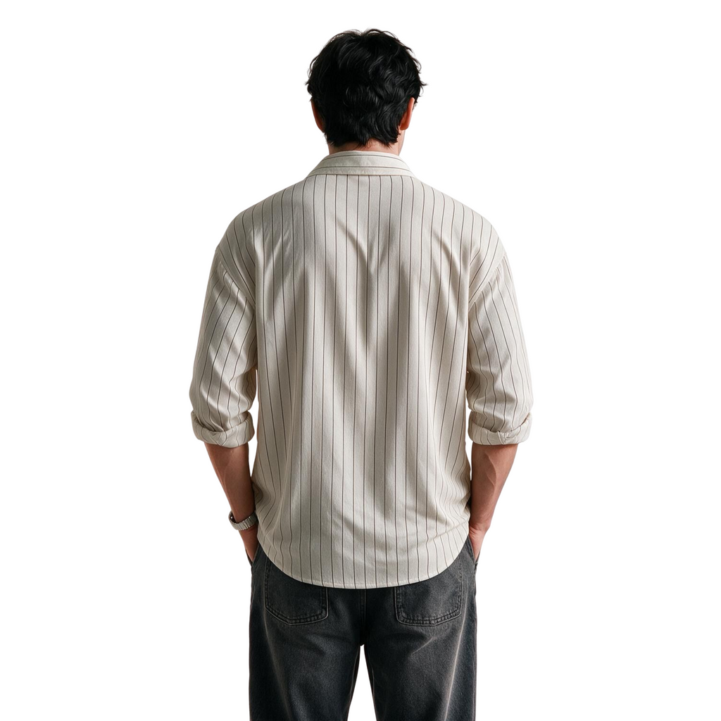 White Pinstripe Shirt
