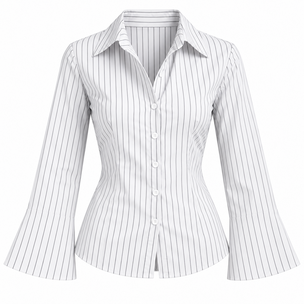 White Pinstripe Shirt